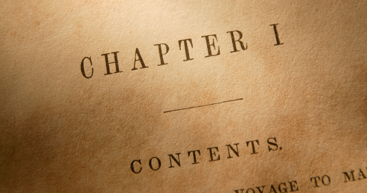 A New and Welcome Chapter  